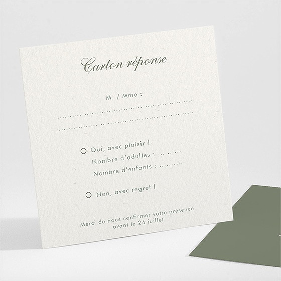 Carton réponse mariage romance