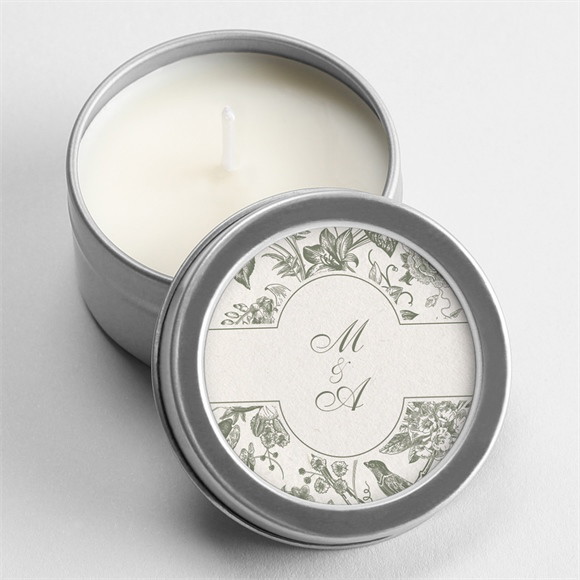 Bougie mariage Romance argent réf.N3601809