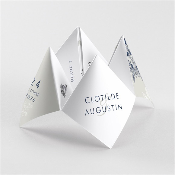 Faire-part mariage Esperluette cocotte réf.N330122