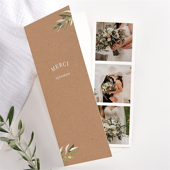 Remerciement mariage provençal