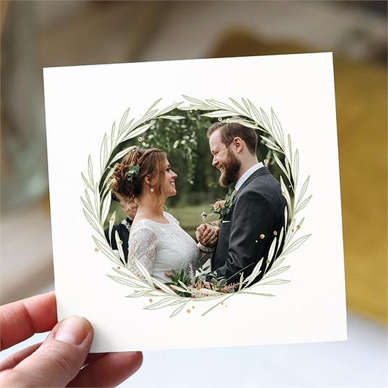 Remerciement mariage tendre elegance