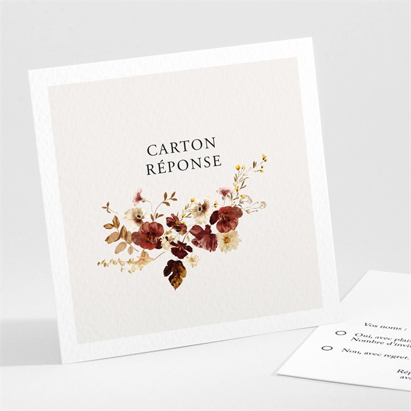 Carton réponse mariage En automne réf.N301511