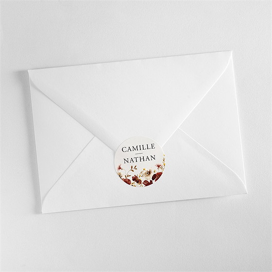 Sticker mariage en automne