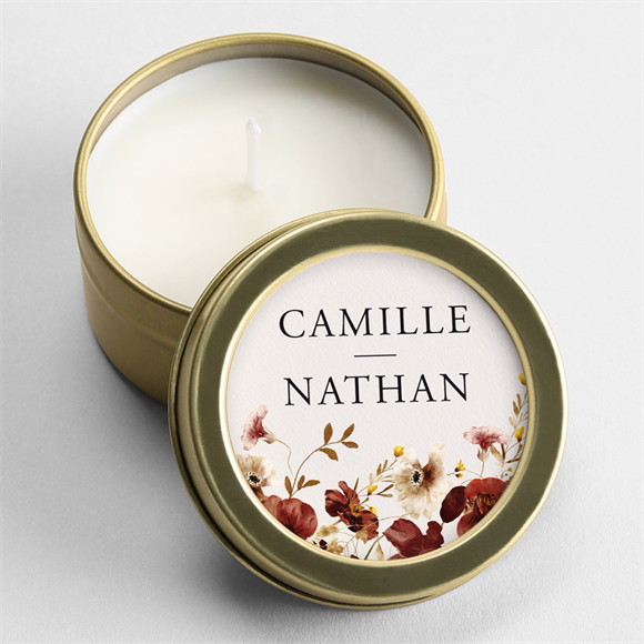 Bougie mariage En automne or réf.N3601832