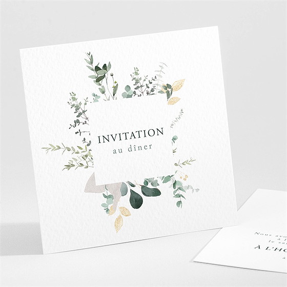 Carton d'invitation mariage tendre murmure