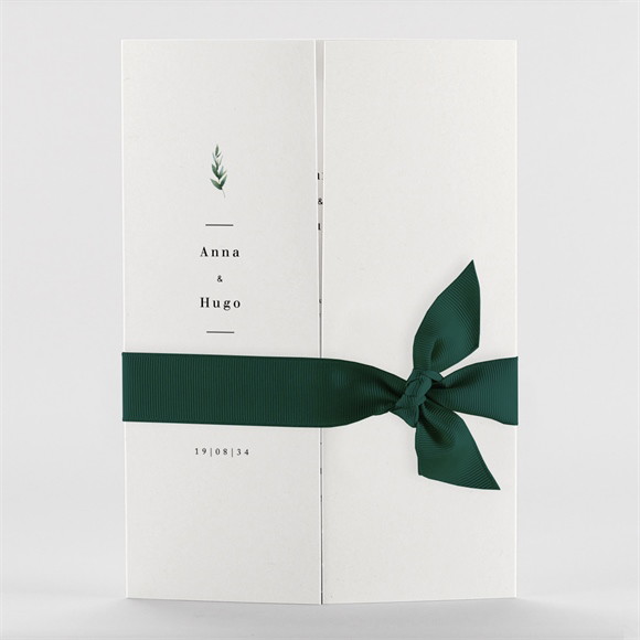 Faire-part mariage Emeraude réf.N71102