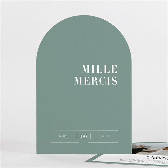 Remerciement mariage Annonce minimaliste réf.N27127