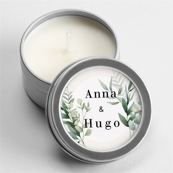 Bougie mariage Emeraude argent réf.N3601879