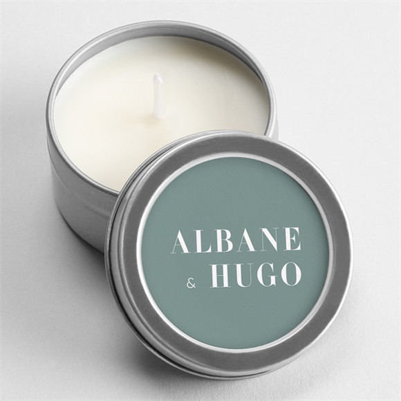 Bougie mariage Annonce argent réf.N3601875