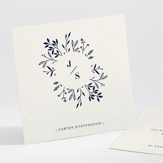 Carton d'invitation mariage notre idylle