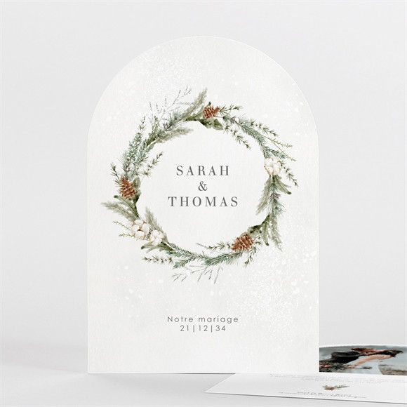 Remerciement mariage Noël réf.N27129