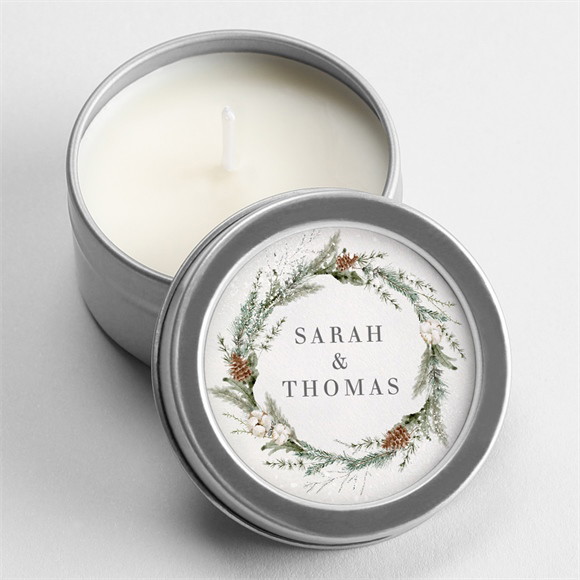 Bougie mariage Noël argent réf.N3601891