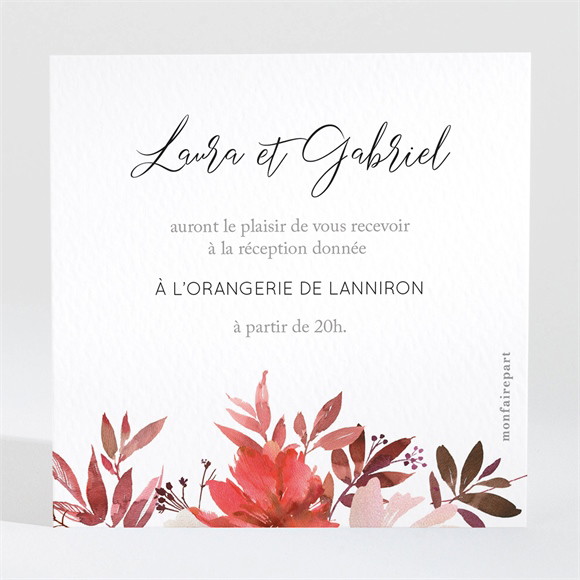 Carton d'invitation mariage Bordeaux réf.N3002021