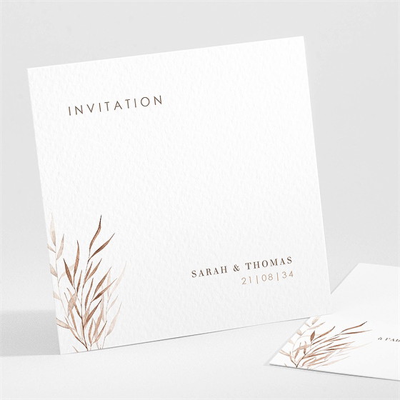 Carton d'invitation mariage l'arche