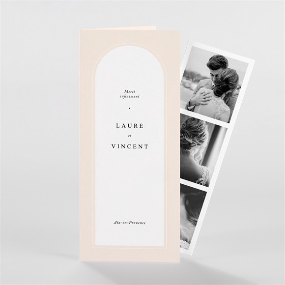 Remerciement mariage Volupté réf.N981205
