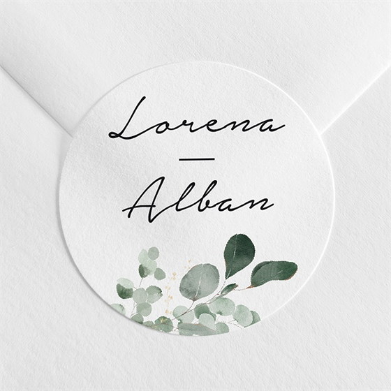 Sticker mariage pastel