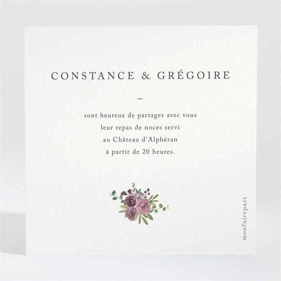 Carton d'invitation mariage Vigne réf.N3002026