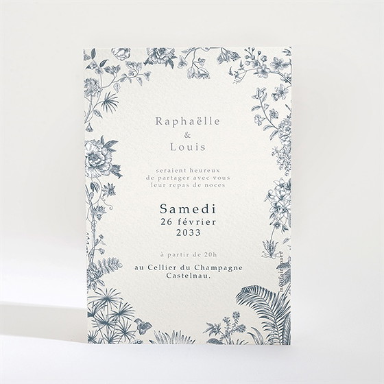 Carton d'invitation mariage tropiques