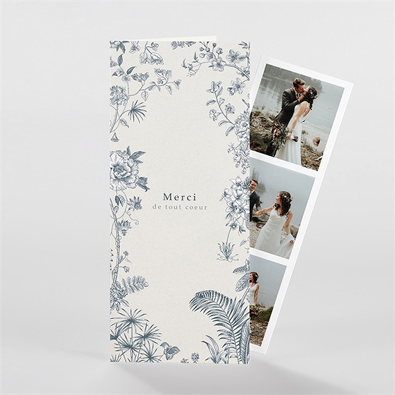 Remerciement mariage tropiques