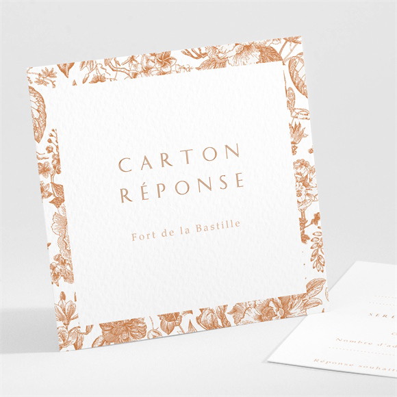 Carton réponse mariage Passionnément réf.N301535