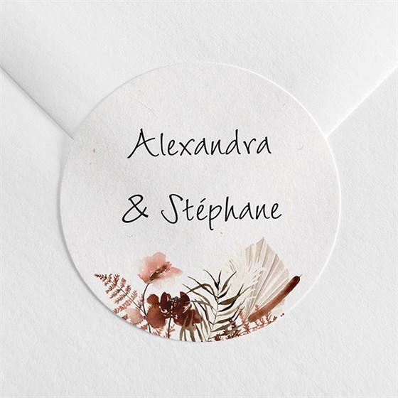 Sticker mariage pampa