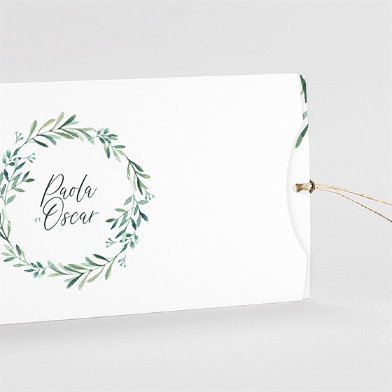 Faire-part mariage semer notre amour pochette duo