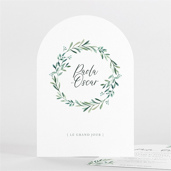 Faire-part mariage semer notre amour arche