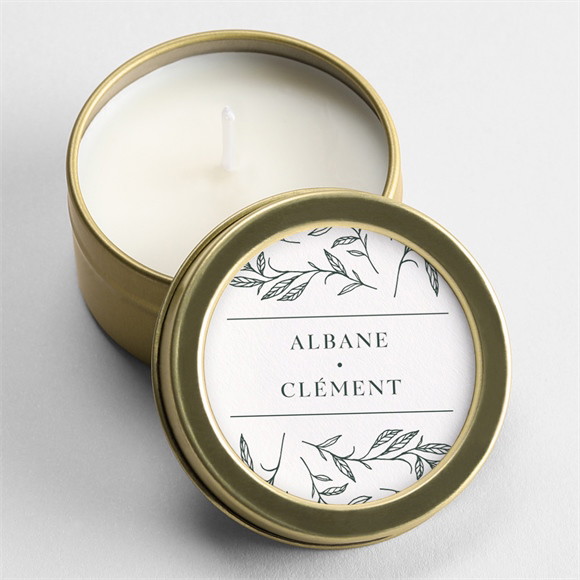 Bougie mariage Toi c'est Moi or réf.N3601961