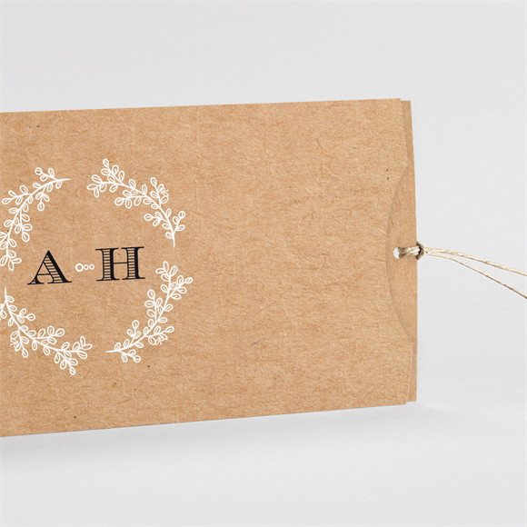 Faire-part mariage Petite cocotte pochette duo réf.N85132