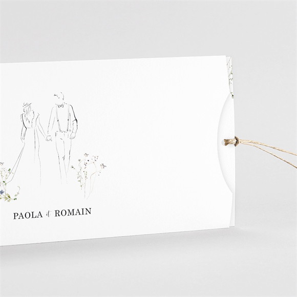 Faire-part mariage Complicité pochette duo réf.N85133