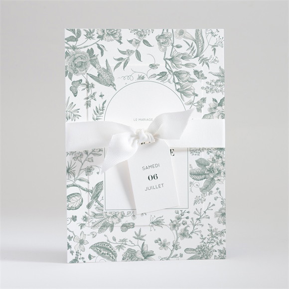 Faire-part mariage Sculpture superposition réf.N99170