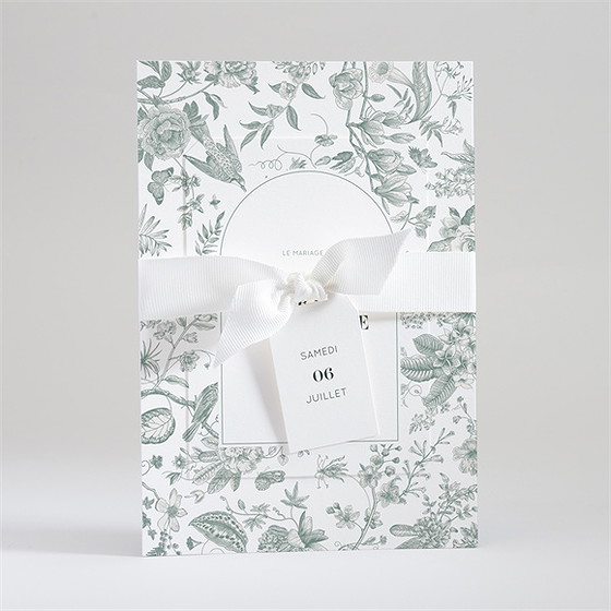 Faire-part mariage sculpture superposition