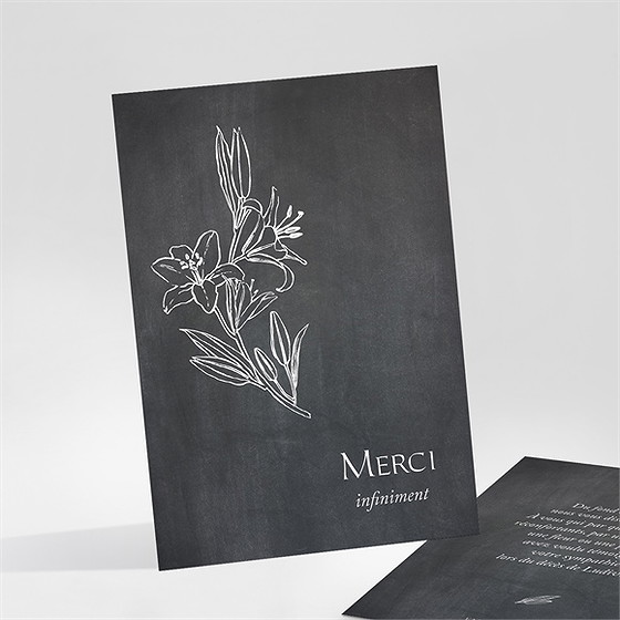 Remerciement décès lys