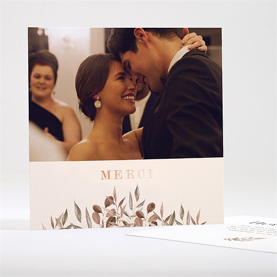 Remerciement mariage virevoltant