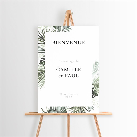 Panneau bienvenue Tropical réf.N260213