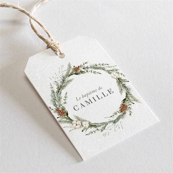 Etiquette baptême l'hiver