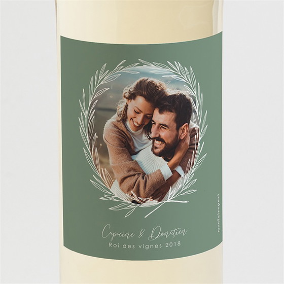 Etiquette de bouteille mariage tout pour toi