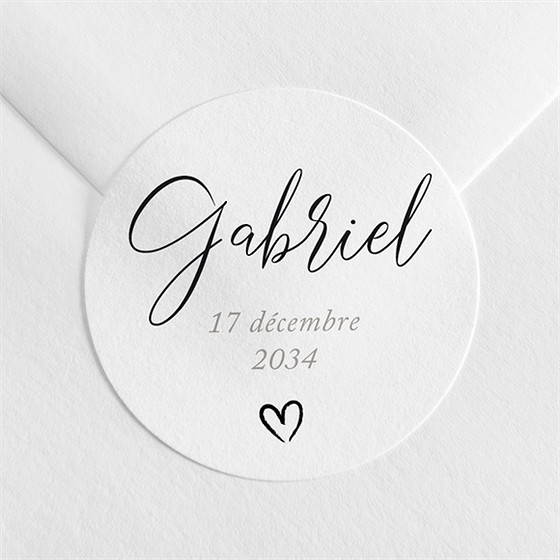 Sticker naissance belle ebauche