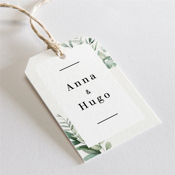 Etiquette mariage Emeraude réf.N291729