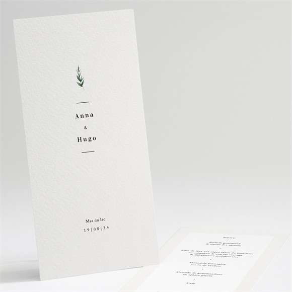 Menu mariage Emeraude réf.N221288