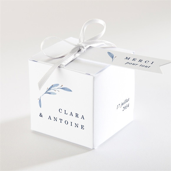 Boîte de dragées mariage Pureté réf.N340665