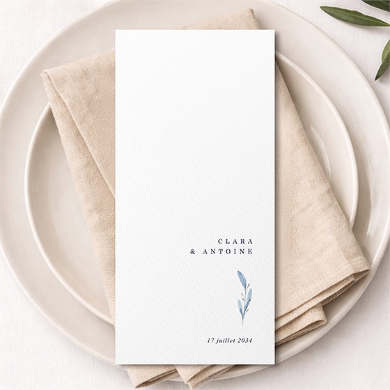 Menu mariage pureté