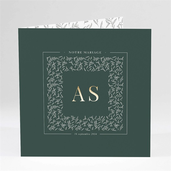 Faire-part mariage Toi c'est Moi pilé dorure réf.N461113