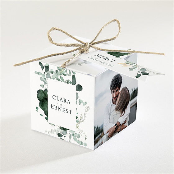 Boîte de dragées mariage tendre murmure