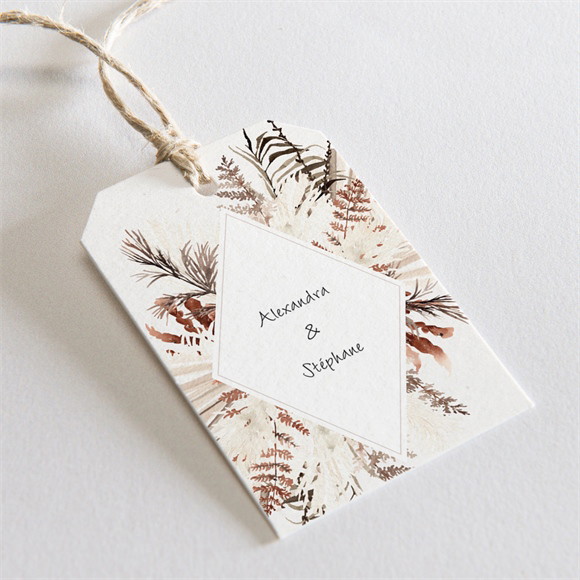 Etiquette mariage Pampa réf.N291743