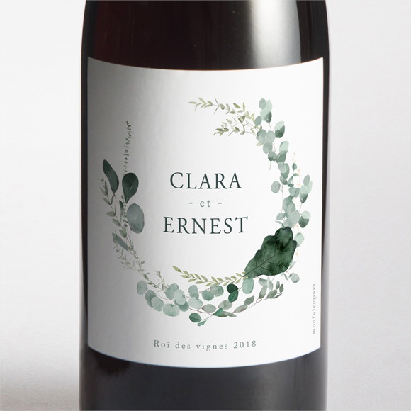 Etiquette de bouteille mariage Tendre Murmure réf.N3002045