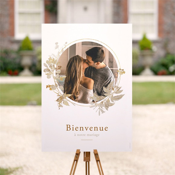 Panneau bienvenue Délicatesse végétale réf.N260226