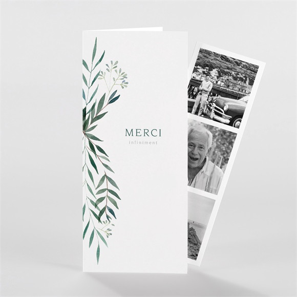 Remerciement décès Mémento photomaton réf.N981211