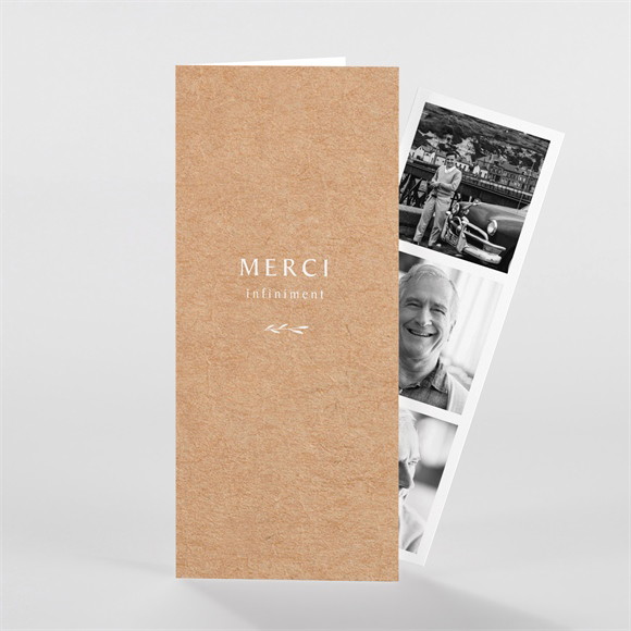 Remerciement décès A Dieu Photomaton réf.N981214