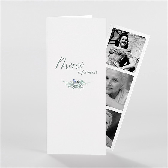 Remerciement décès bel apaisement photomaton